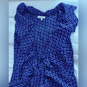 Women's Blue Patterned Dress
